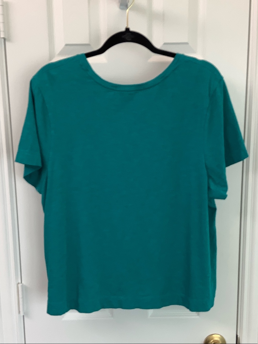 Peruvian Connection Teal Short-Sleeve Crew Tee xl - Picture 2 of 4
